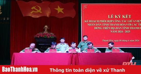 Unterzeichnung eines Kooperationsabkommens zwischen der Volksstaatsanwaltschaft der Provinz Thanh Hoa und den Gefängnissen in der Region