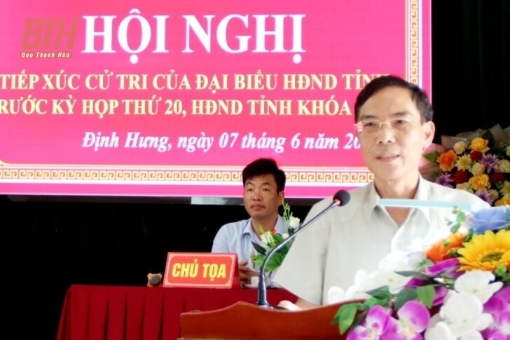 Đại biểu HĐND tỉnh tiếp xúc cử tri tại huyện Yên Định