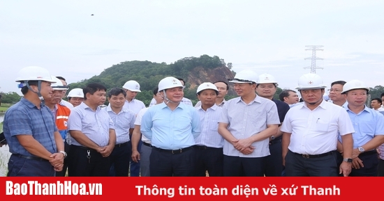 Bộ trưởng Bộ Công Thương Nguyễn Hồng Diên kiểm tra dự án đường dây 500kV Nhà máy Nhiệt điện Nam Định I