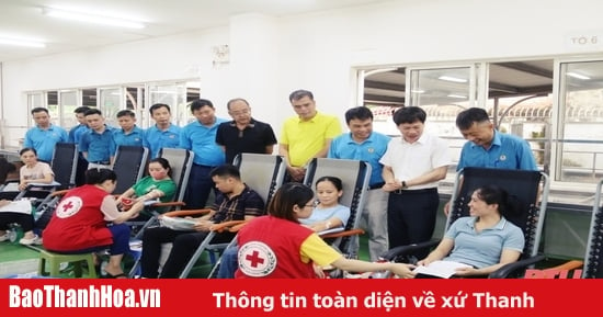 Hiến máu nhân đạo trong công nhân lao động