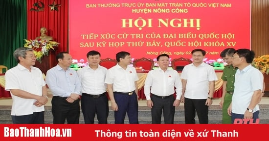 Cử tri huyện Nông Cống kiến nghị Quốc hội sửa đổi, bổ sung một số điều luật