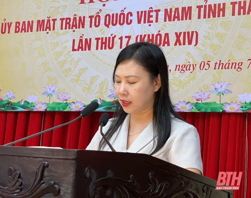 Hội nghị Ủy ban MTTQ tỉnh Thanh Hóa lần thứ 17 (khóa XV)