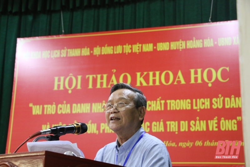 Hội thảo khoa học Vai trò của danh nhân Lưu Đình Chất trong lịch sử dân tộc và việc bảo tồn, phát huy các giá trị di sản về ông 