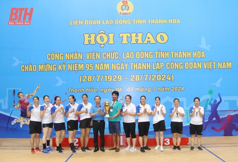 Bế mạc hội thao công nhân, viên chức, lao động tỉnh Thanh Hóa