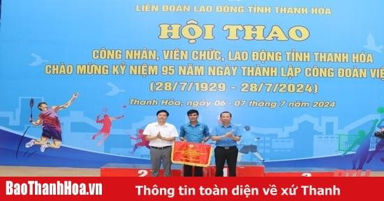 Bế mạc hội thao công nhân, viên chức, lao động tỉnh Thanh Hóa