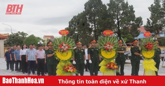 Phó trưởng Đoàn ĐBQH Mai Văn Hải viếng nghĩa trang liệt sĩ và thăm hỏi, tặng quà các gia đình chính sách các huyện Nga Sơn, Hoằng Hoá