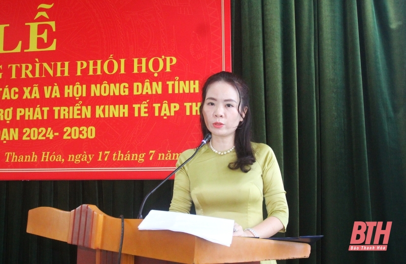 Liên minh HTX và Hội Nông dân tỉnh ký kết chương trình phối hợp giai đoạn 2024 - 2030