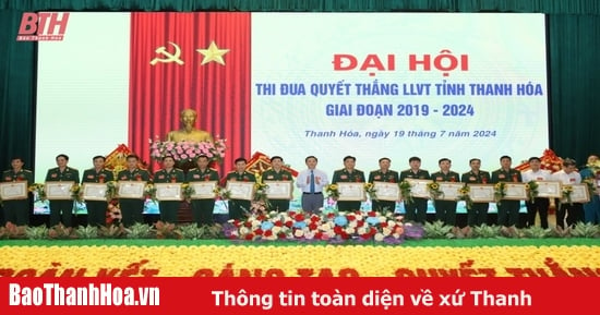 Đại hội thi đua quyết thắng lực lượng vũ trang tỉnh Thanh Hóa giai đoạn 2019-2024