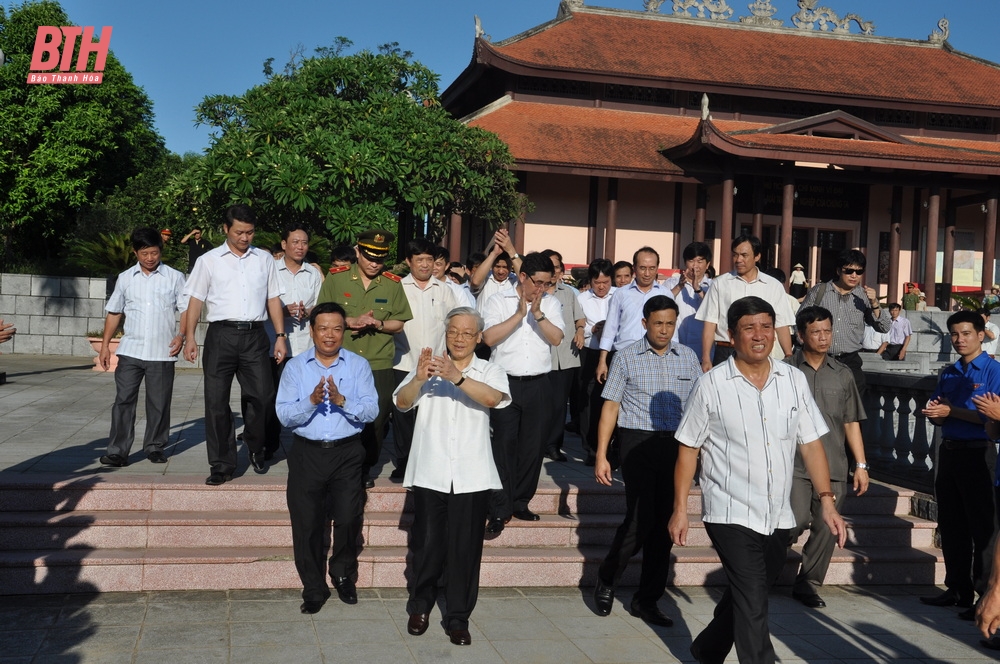 Những hình ảnh về Tổng Bí thư Nguyễn Phú Trọng với Đảng bộ, chính quyền và Nhân dân tỉnh Thanh Hóa