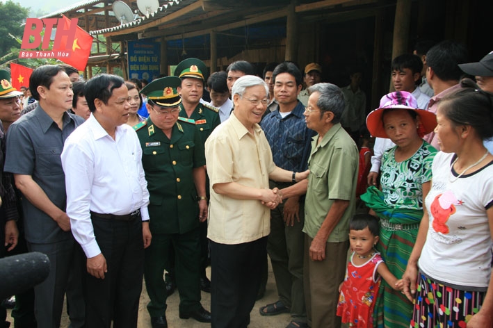 Những hình ảnh về Tổng Bí thư Nguyễn Phú Trọng với Đảng bộ, chính quyền và Nhân dân tỉnh Thanh Hóa