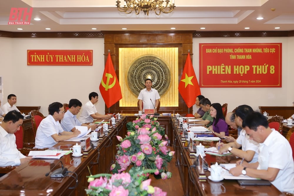 Phiên họp thứ 8, Ban Chỉ đạo phòng, chống tham nhũng, tiêu cực tỉnh