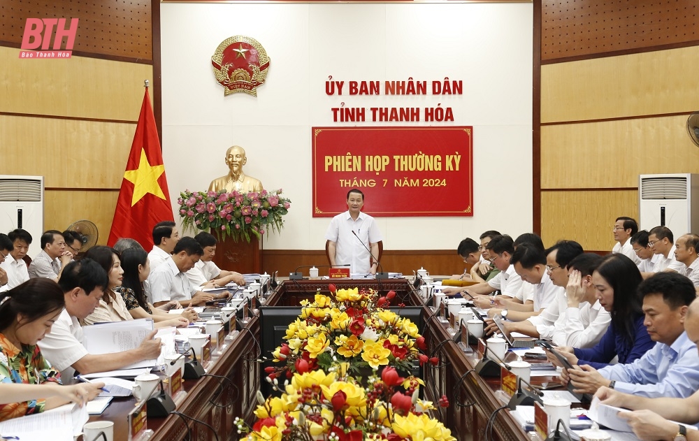 UBND tỉnh đánh giá tình hình kinh tế - xã hội tháng 7, nhiệm vụ trọng tâm tháng 8/2024