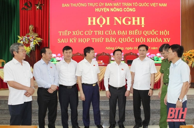 Cử tri huyện Nông Cống kiến nghị Quốc hội sửa đổi, bổ sung một số điều luật