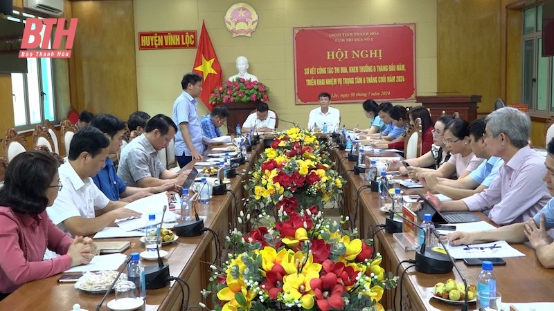 Emulation cluster No. 2 of Thanh Hoa province summarizes emulation and reward work in the first 6 months of 2024