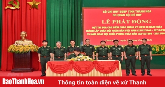 BĐBP tỉnh Thanh Hóa phát động thi đua kỷ niệm 80 năm Ngày thành lập Quân đội Nhân dân Việt Nam