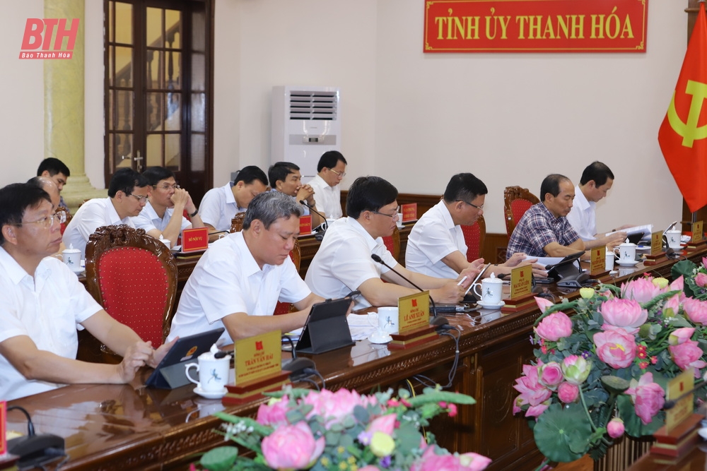 Hội nghị Ban Thường vụ Tỉnh ủy cho ý kiến vào Dự thảo báo cáo sơ kết 3 năm thực hiện Nghị quyết số 37 của Quốc hội