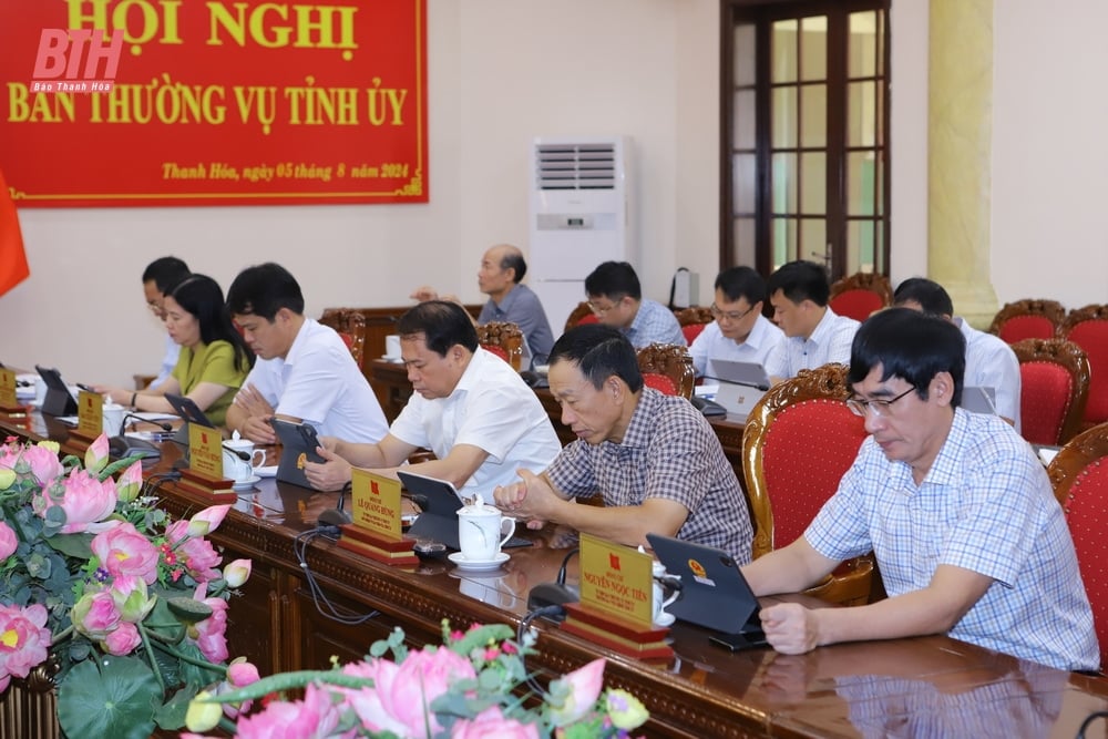 Hội nghị Ban Thường vụ Tỉnh ủy cho ý kiến vào Dự thảo báo cáo sơ kết 3 năm thực hiện Nghị quyết số 37 của Quốc hội