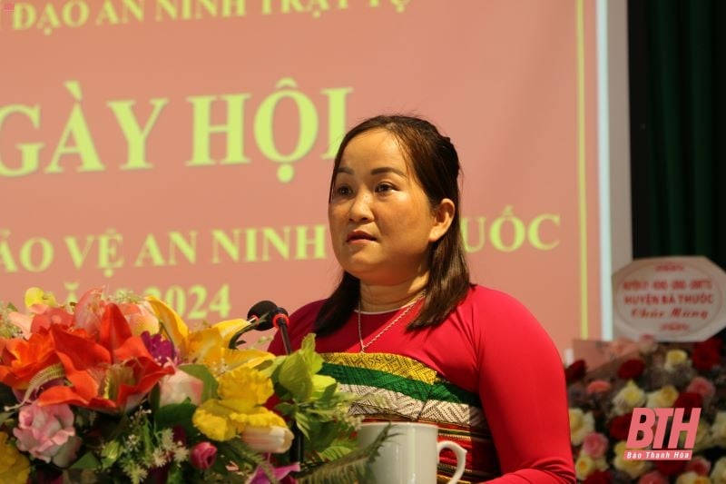 Phó Chủ tịch Thường trực HĐND tỉnh Lê Tiến Lam chung vui “Ngày hội toàn dân bảo vệ an ninh Tổ quốc năm 2024” tại xã Thiết Ống