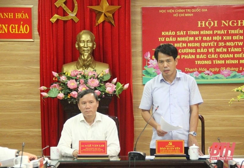 Una delegación de la Academia Nacional de Política de Ho Chi Minh realizó una encuesta en Thanh Hoa