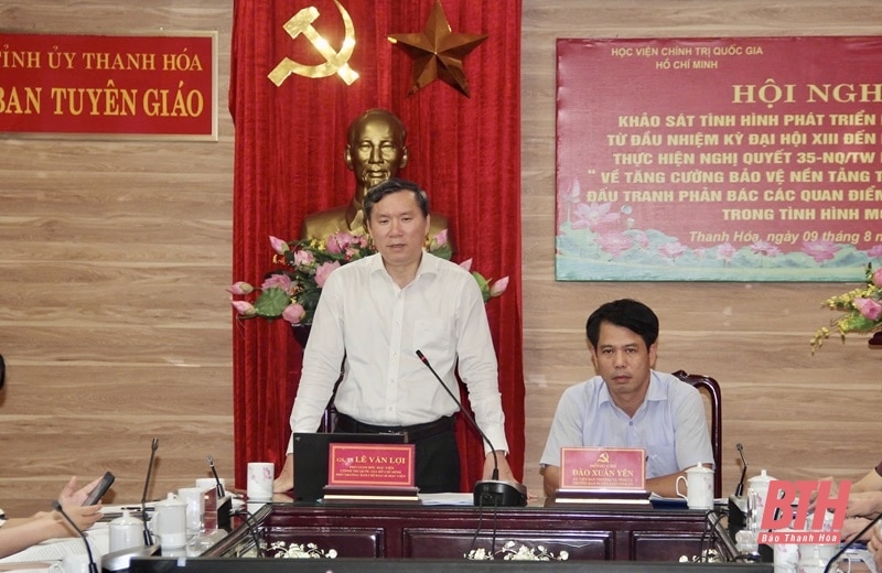 Una delegación de la Academia Nacional de Política de Ho Chi Minh realizó una encuesta en Thanh Hoa