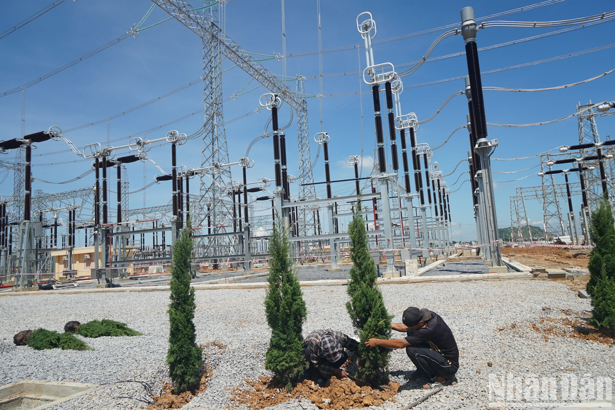 [ภาพ] ภาพระยะใกล้ของสถานีหม้อแปลง 500kV มูลค่ากว่า 1.4 ล้านล้านดองในทัญฮว้า ก่อนวันเปิดตัว ภาพที่ 9