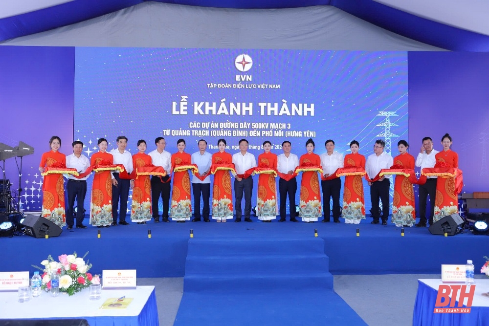 Khánh thành dự án đường dây 500 kV mạch 3 Quảng Trạch - Phố Nối