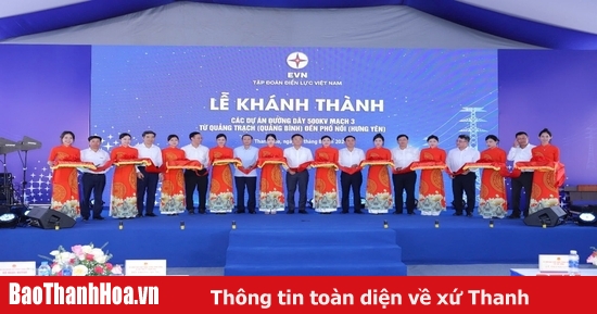 Inauguration of the 500 kV line 3 project in Quang Trach