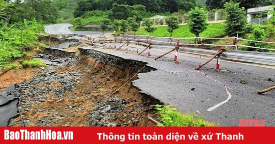 Overview of floods in Thanh Hoa on September 8