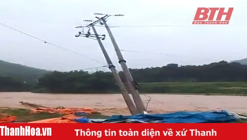 Mưa lũ, ngập lụt gây ảnh hưởng đến việc cấp điện trên địa bàn tỉnh