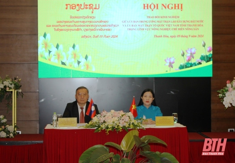 Delegation des Zentralkomitees der Laotischen Front für Nationalen Aufbau tauschte Erfahrungen im Agrarsektor in Thanh Hoa aus