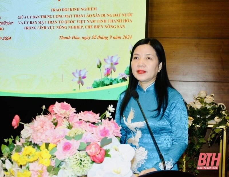 Delegation des Zentralkomitees der Laotischen Front für Nationalen Aufbau tauschte Erfahrungen im Agrarsektor in Thanh Hoa aus