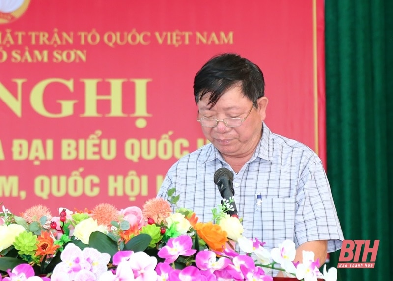 Đoàn ĐBQH tỉnh Thanh Hoá tiếp xúc cử tri tại TP Sầm Sơn