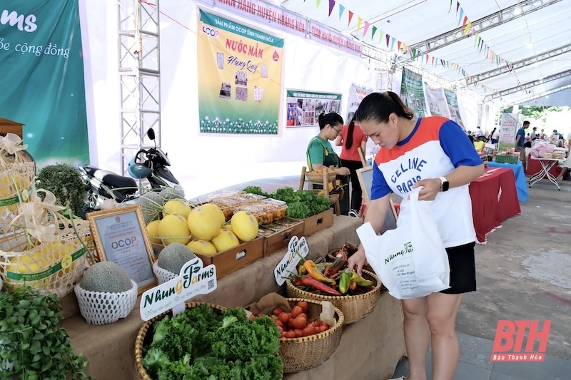 Khai mạc Phiên chợ thực phẩm an toàn năm 2024 tại huyện Hoằng Hóa