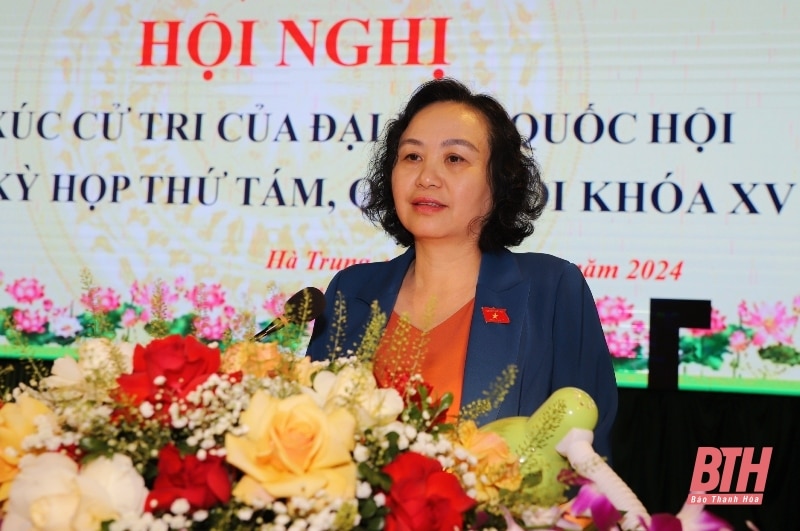 Đoàn ĐBQH tỉnh tiếp xúc cử tri tại các huyện Hà Trung, Hậu Lộc