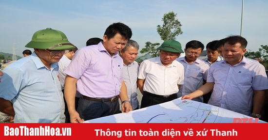 Surveying the construction site of the national reserve for crude oil, LNG reserve and checking the progress of projects in Nghi Son Economic Zone