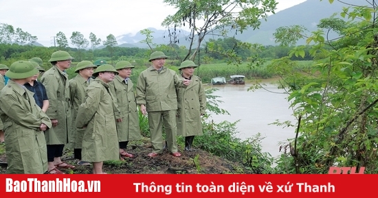 Phó Chủ tịch UBND tỉnh Lê Đức Giang kiểm tra và chỉ đạo khắc phục hậu quả bão số 3 tại các địa phương trong tỉnh