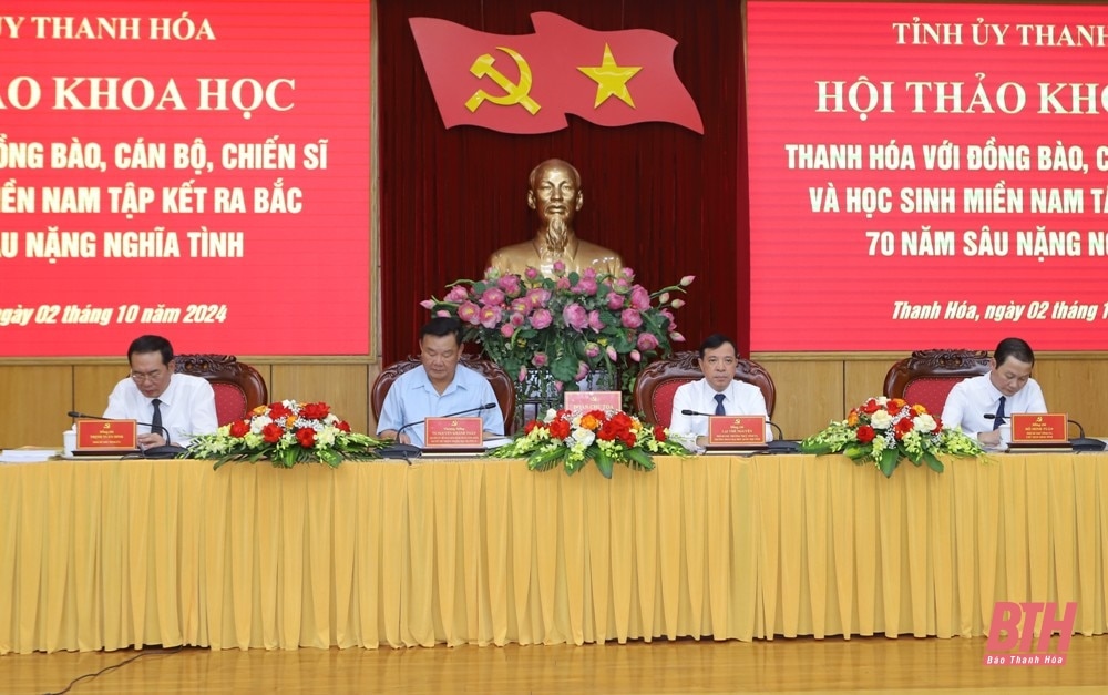 [Cập nhật] - Hội thảo khoa học Thanh Hóa với đồng bào, cán bộ, chiến sĩ và học sinh miền Nam tập kết ra Bắc - 70 năm sâu nặng nghĩa tình”