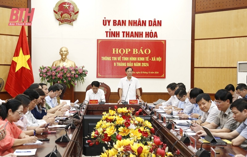 UBND tỉnh Thanh Hóa họp báo thường kỳ Quý III/2024