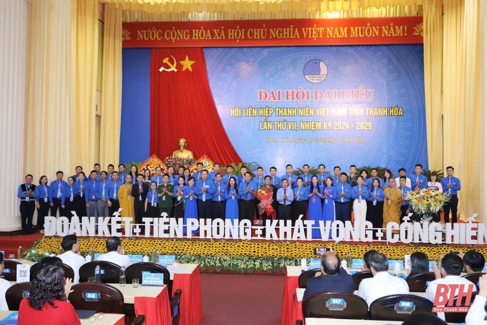 Đại hội đại biểu Hội Liên hiệp Thanh niên Việt Nam tỉnh Thanh Hóa lần thứ VII, nhiệm kỳ 2024-2029 thành công tốt đẹp