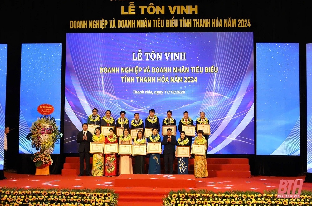 Tôn vinh doanh nghiệp, doanh nhân tiêu biểu tỉnh Thanh Hoá năm 2024