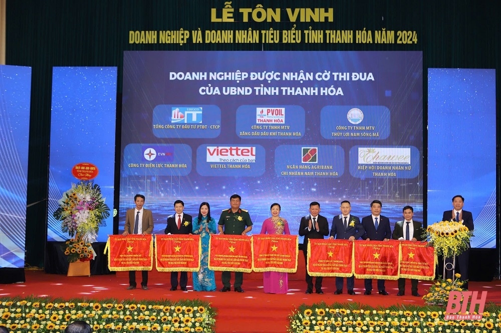 Tôn vinh doanh nghiệp, doanh nhân tiêu biểu tỉnh Thanh Hoá năm 2024