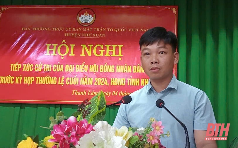 Cử tri huyện Như Xuân đề nghị quan tâm tạo việc làm cho lao động địa phương