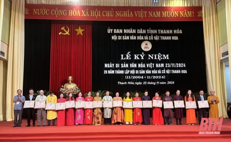 Kỷ niệm 20 năm thành lập Hội Di sản văn hóa và Cổ vật Thanh Hoa