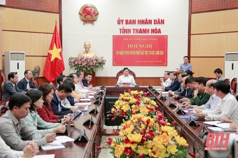 Tập huấn tuyên truyền pháp luật trật tự an toàn giao thông năm 2024