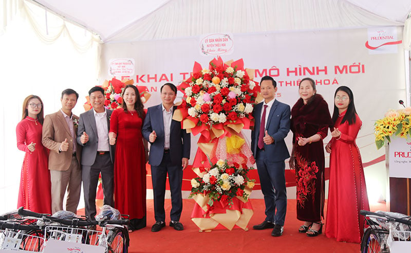 Prudential khai trương Văn phòng Tổng đại lý theo mô hình mới tại huyện Thiệu Hóa