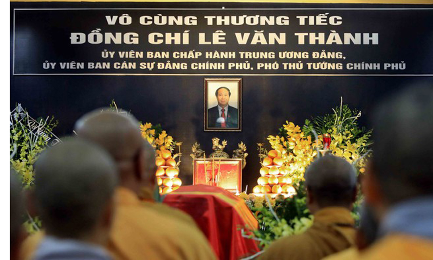 Vô cùng thương tiếc đồng chí Lê Văn Thành. Ảnh VGP