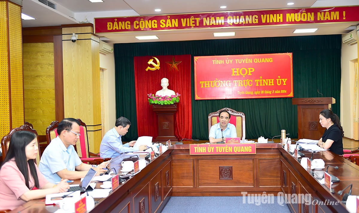 Thường trực Tỉnh ủy cho ý kiến vào một số chủ trương ...