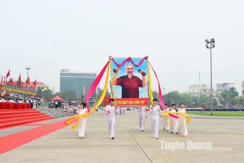 Khai mạc Hội khỏe Phù Đổng tỉnh Tuyên Quang năm 2024