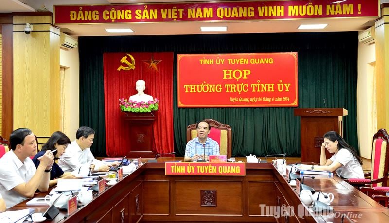 Thường trực Tỉnh ủy họp cho ý kiến vào một số chủ trương quan trọng