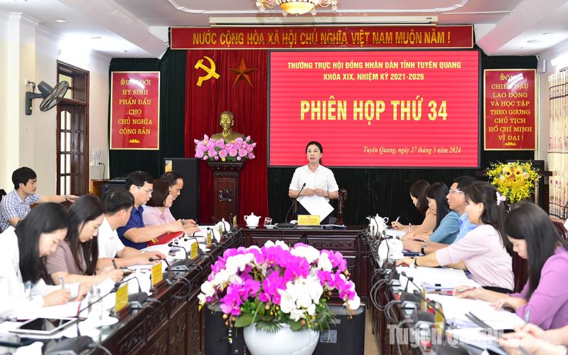 Phiên họp thứ 34 Thường trực HĐND tỉnh